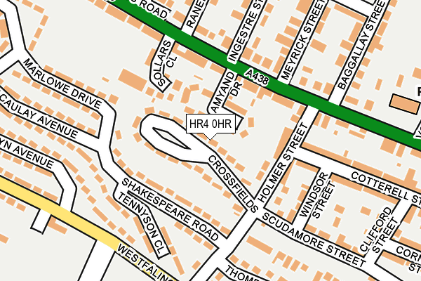 HR4 0HR map - OS OpenMap – Local (Ordnance Survey)