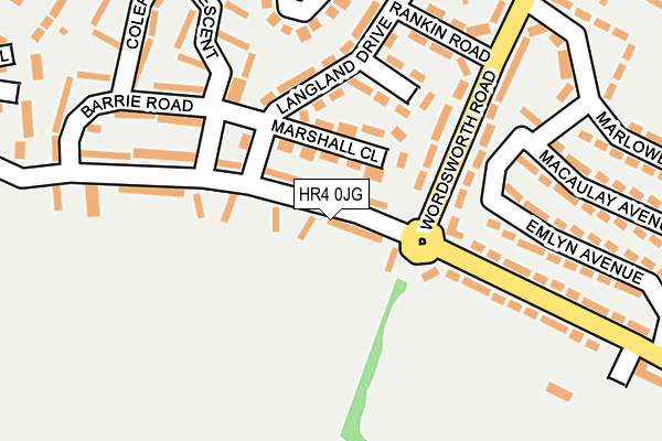 HR4 0JG map - OS OpenMap – Local (Ordnance Survey)