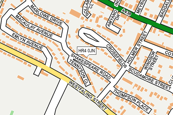 HR4 0JN map - OS OpenMap – Local (Ordnance Survey)