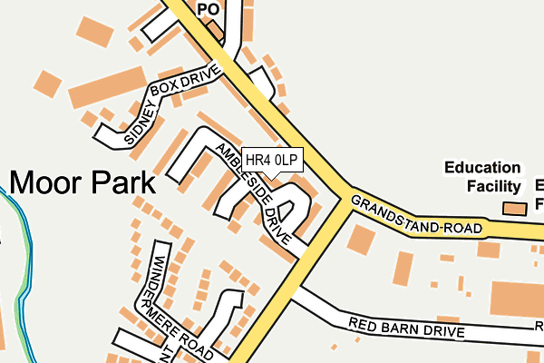 HR4 0LP map - OS OpenMap – Local (Ordnance Survey)