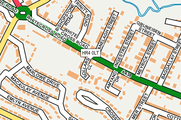 HR4 0LT map - OS OpenMap – Local (Ordnance Survey)