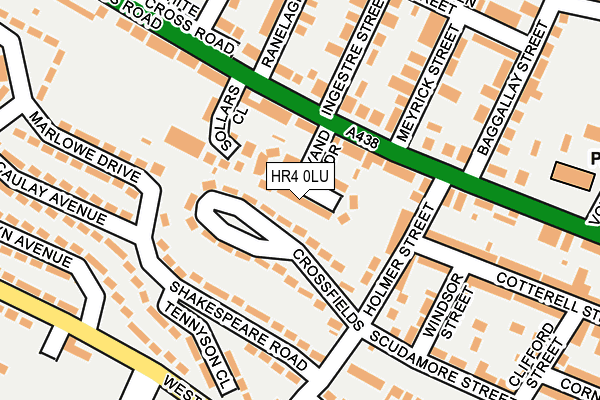 HR4 0LU map - OS OpenMap – Local (Ordnance Survey)