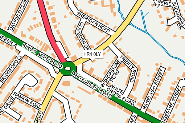 HR4 0LY map - OS OpenMap – Local (Ordnance Survey)