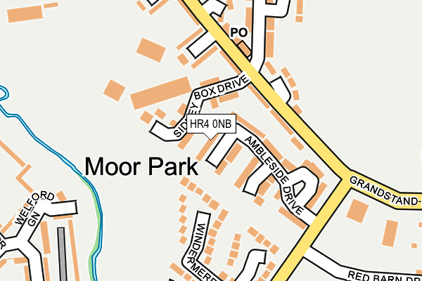 HR4 0NB map - OS OpenMap – Local (Ordnance Survey)