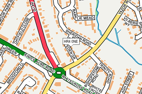 HR4 0NE map - OS OpenMap – Local (Ordnance Survey)