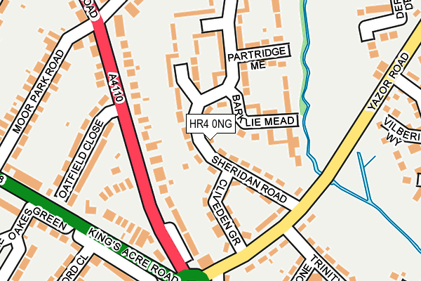 HR4 0NG map - OS OpenMap – Local (Ordnance Survey)