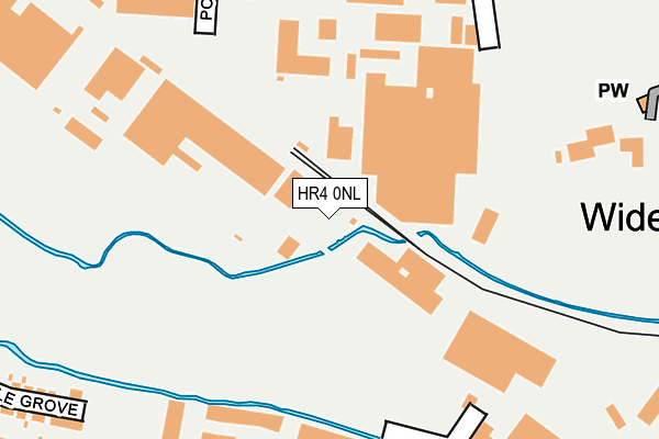 HR4 0NL map - OS OpenMap – Local (Ordnance Survey)