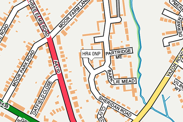 HR4 0NP map - OS OpenMap – Local (Ordnance Survey)