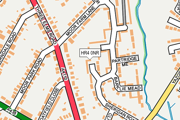 HR4 0NR map - OS OpenMap – Local (Ordnance Survey)