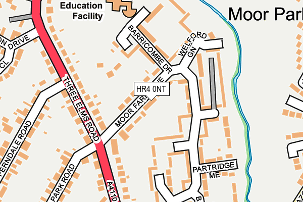 HR4 0NT map - OS OpenMap – Local (Ordnance Survey)