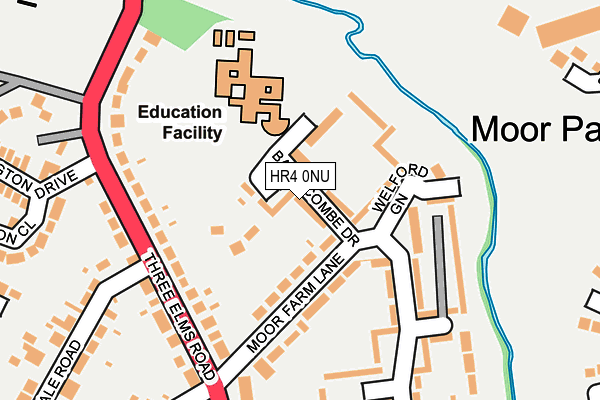 HR4 0NU map - OS OpenMap – Local (Ordnance Survey)