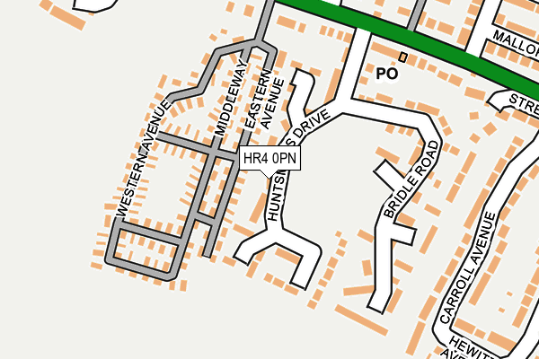 HR4 0PN map - OS OpenMap – Local (Ordnance Survey)