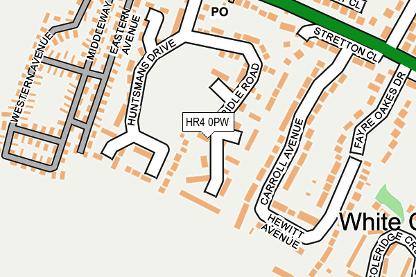 HR4 0PW map - OS OpenMap – Local (Ordnance Survey)