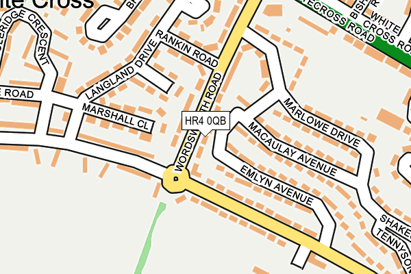 HR4 0QB map - OS OpenMap – Local (Ordnance Survey)