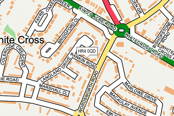 HR4 0QD map - OS OpenMap – Local (Ordnance Survey)