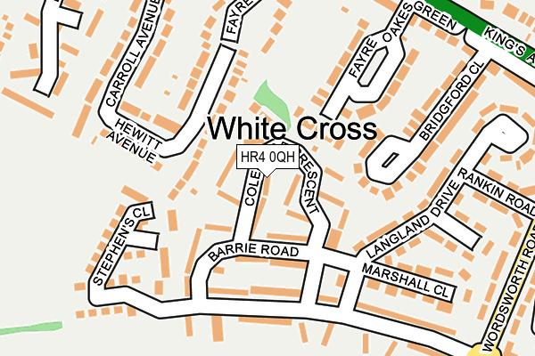 HR4 0QH map - OS OpenMap – Local (Ordnance Survey)