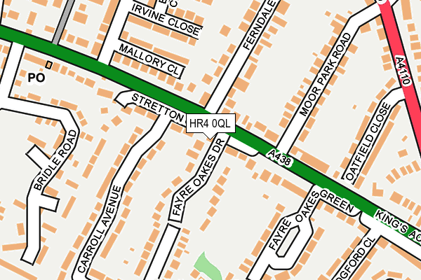 HR4 0QL map - OS OpenMap – Local (Ordnance Survey)