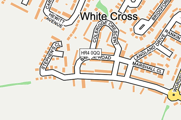 HR4 0QQ map - OS OpenMap – Local (Ordnance Survey)