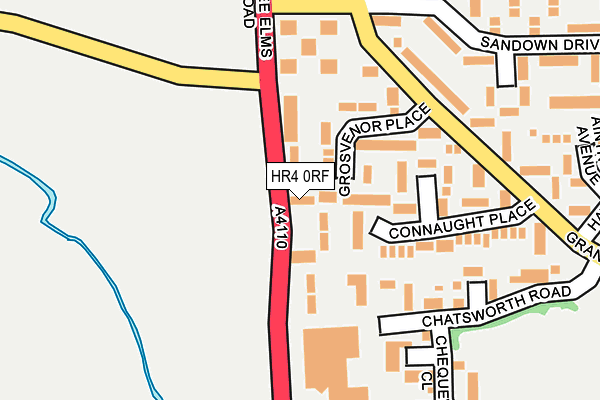 HR4 0RF map - OS OpenMap – Local (Ordnance Survey)