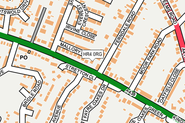 HR4 0RG map - OS OpenMap – Local (Ordnance Survey)