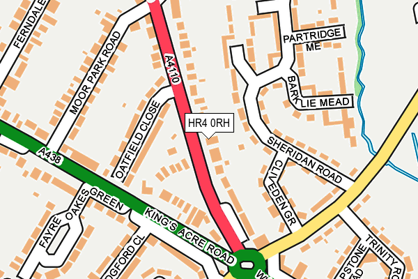 HR4 0RH map - OS OpenMap – Local (Ordnance Survey)