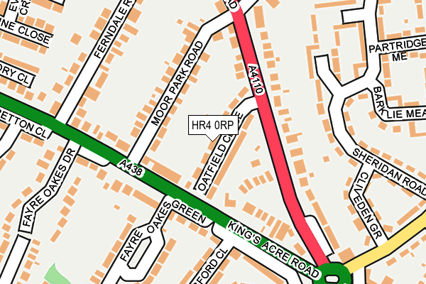 HR4 0RP map - OS OpenMap – Local (Ordnance Survey)