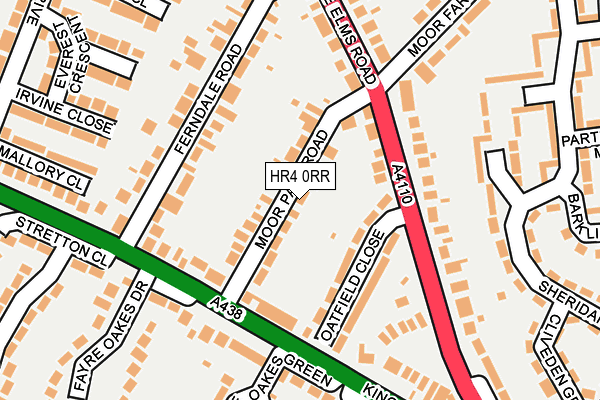 HR4 0RR map - OS OpenMap – Local (Ordnance Survey)