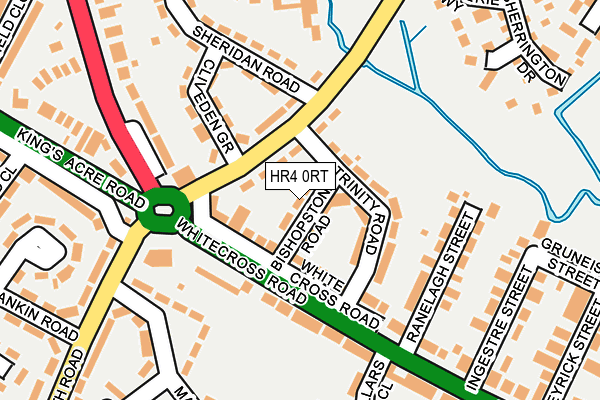 HR4 0RT map - OS OpenMap – Local (Ordnance Survey)
