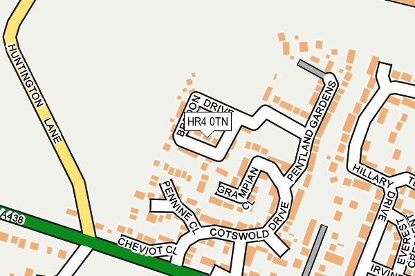 HR4 0TN map - OS OpenMap – Local (Ordnance Survey)