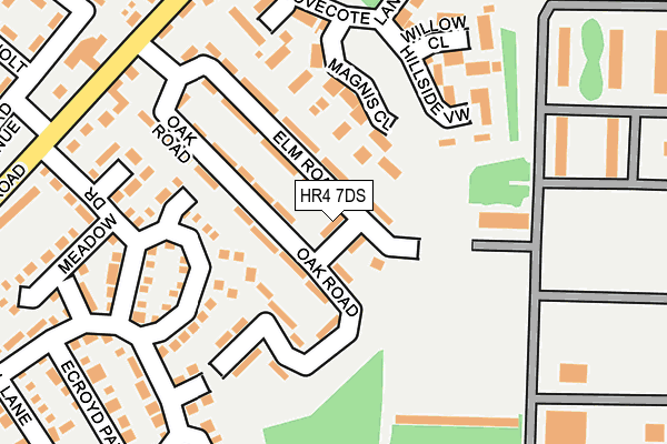 HR4 7DS map - OS OpenMap – Local (Ordnance Survey)