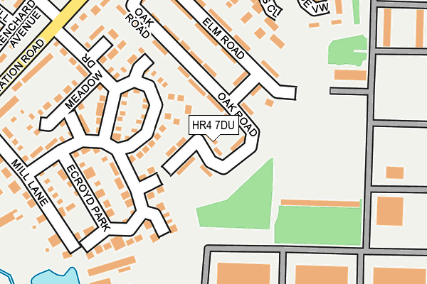 HR4 7DU map - OS OpenMap – Local (Ordnance Survey)
