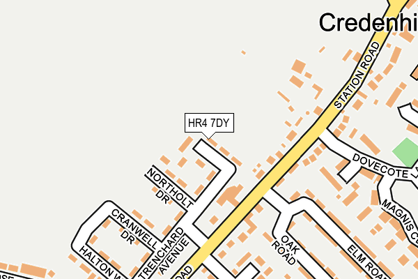 HR4 7DY map - OS OpenMap – Local (Ordnance Survey)