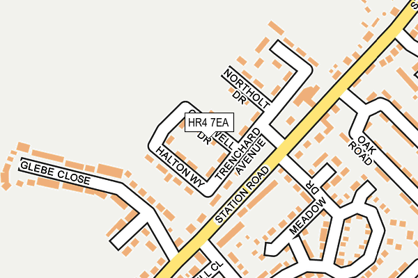HR4 7EA map - OS OpenMap – Local (Ordnance Survey)