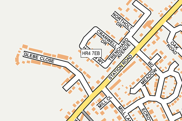 HR4 7EB map - OS OpenMap – Local (Ordnance Survey)