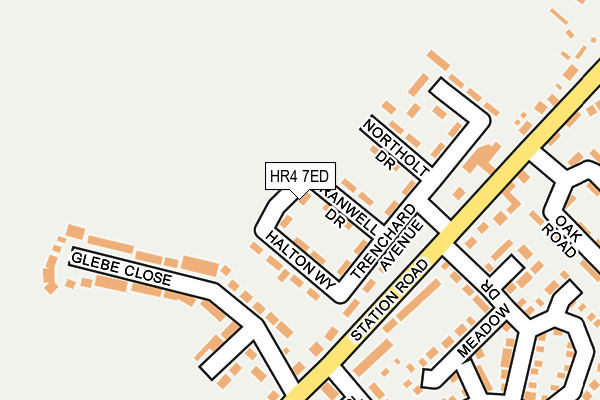 HR4 7ED map - OS OpenMap – Local (Ordnance Survey)