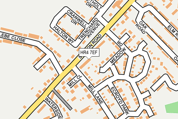 HR4 7EF map - OS OpenMap – Local (Ordnance Survey)