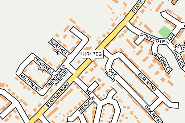 HR4 7EG map - OS OpenMap – Local (Ordnance Survey)