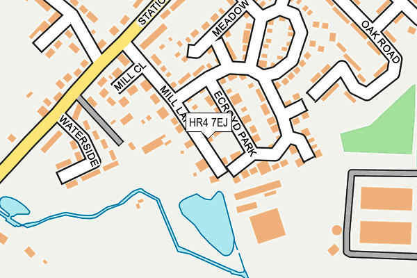 HR4 7EJ map - OS OpenMap – Local (Ordnance Survey)