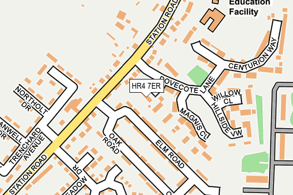 HR4 7ER map - OS OpenMap – Local (Ordnance Survey)