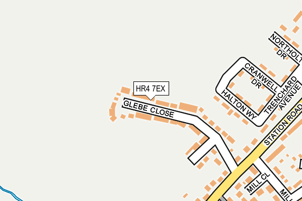 HR4 7EX map - OS OpenMap – Local (Ordnance Survey)