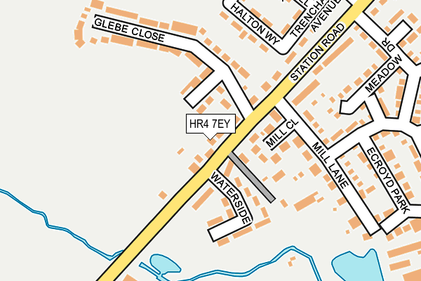 HR4 7EY map - OS OpenMap – Local (Ordnance Survey)