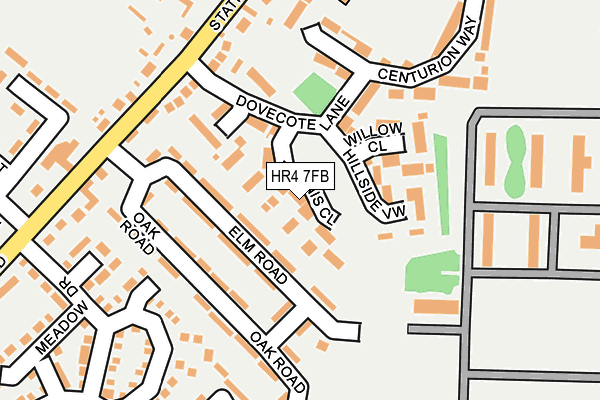 HR4 7FB map - OS OpenMap – Local (Ordnance Survey)