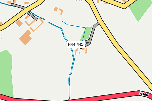 HR4 7HQ map - OS OpenMap – Local (Ordnance Survey)