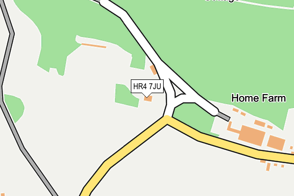 HR4 7JU map - OS OpenMap – Local (Ordnance Survey)