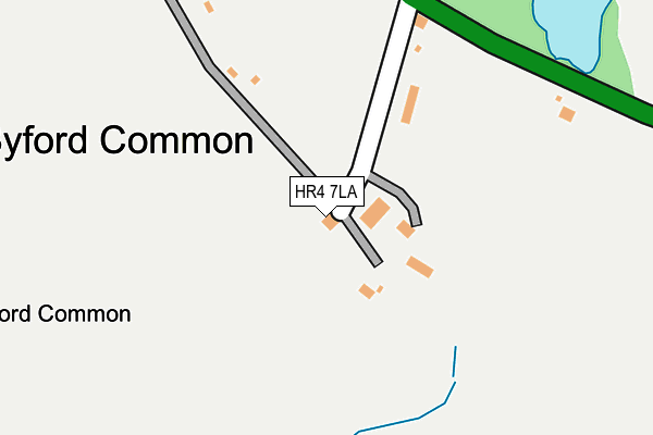 HR4 7LA map - OS OpenMap – Local (Ordnance Survey)