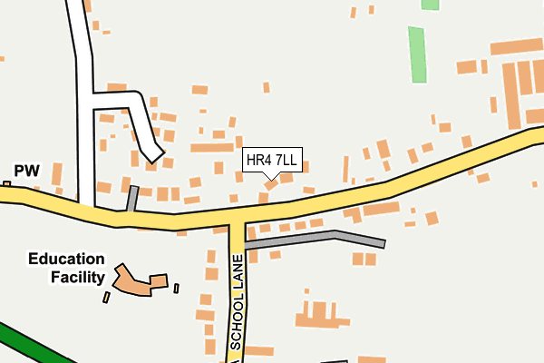 HR4 7LL map - OS OpenMap – Local (Ordnance Survey)