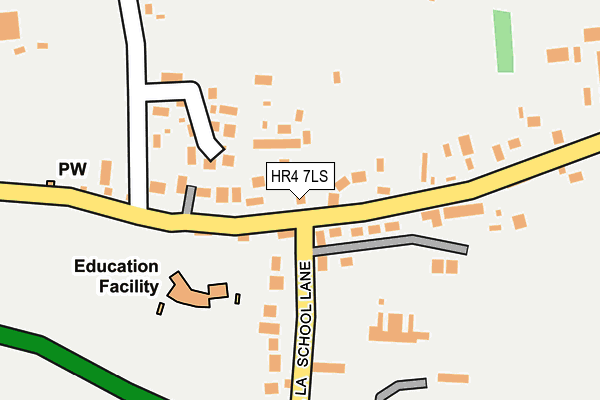 HR4 7LS map - OS OpenMap – Local (Ordnance Survey)