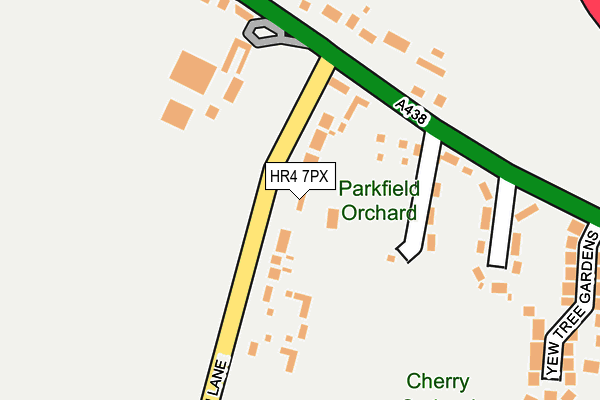 HR4 7PX map - OS OpenMap – Local (Ordnance Survey)