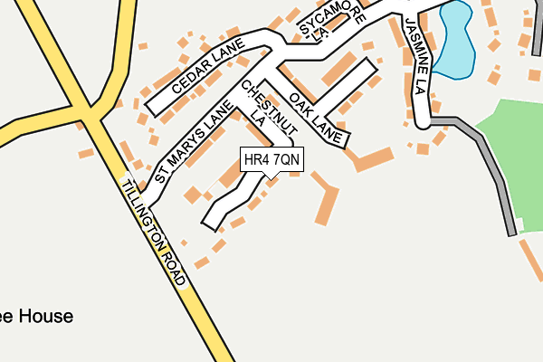 HR4 7QN map - OS OpenMap – Local (Ordnance Survey)