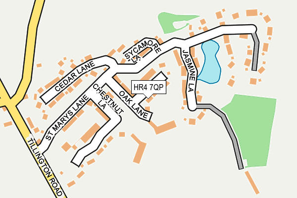 HR4 7QP map - OS OpenMap – Local (Ordnance Survey)
